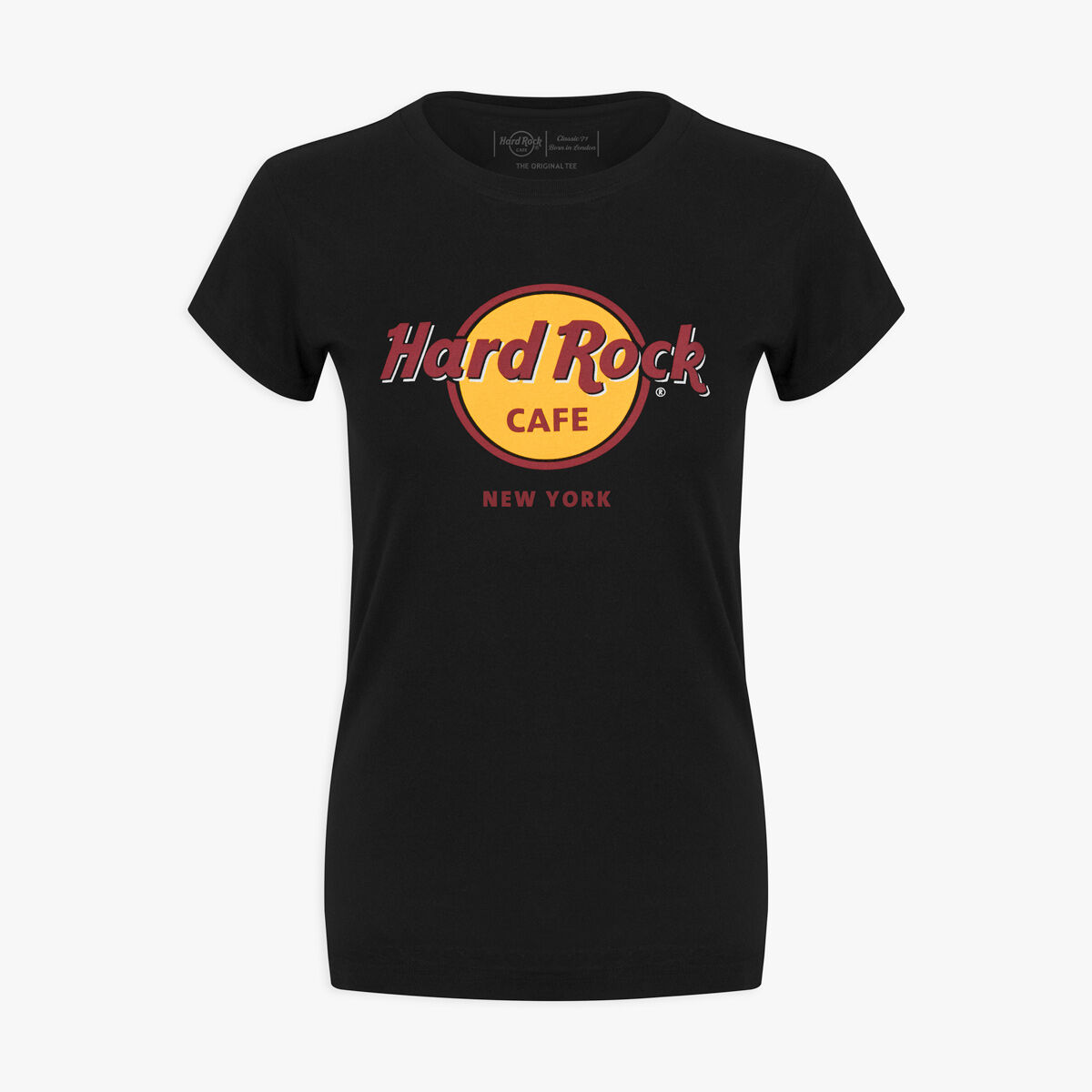 柔らかい Women's Black Classic Hard Rock Logo Tee | Online Rock Shop トップス
